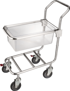Food processor product cart